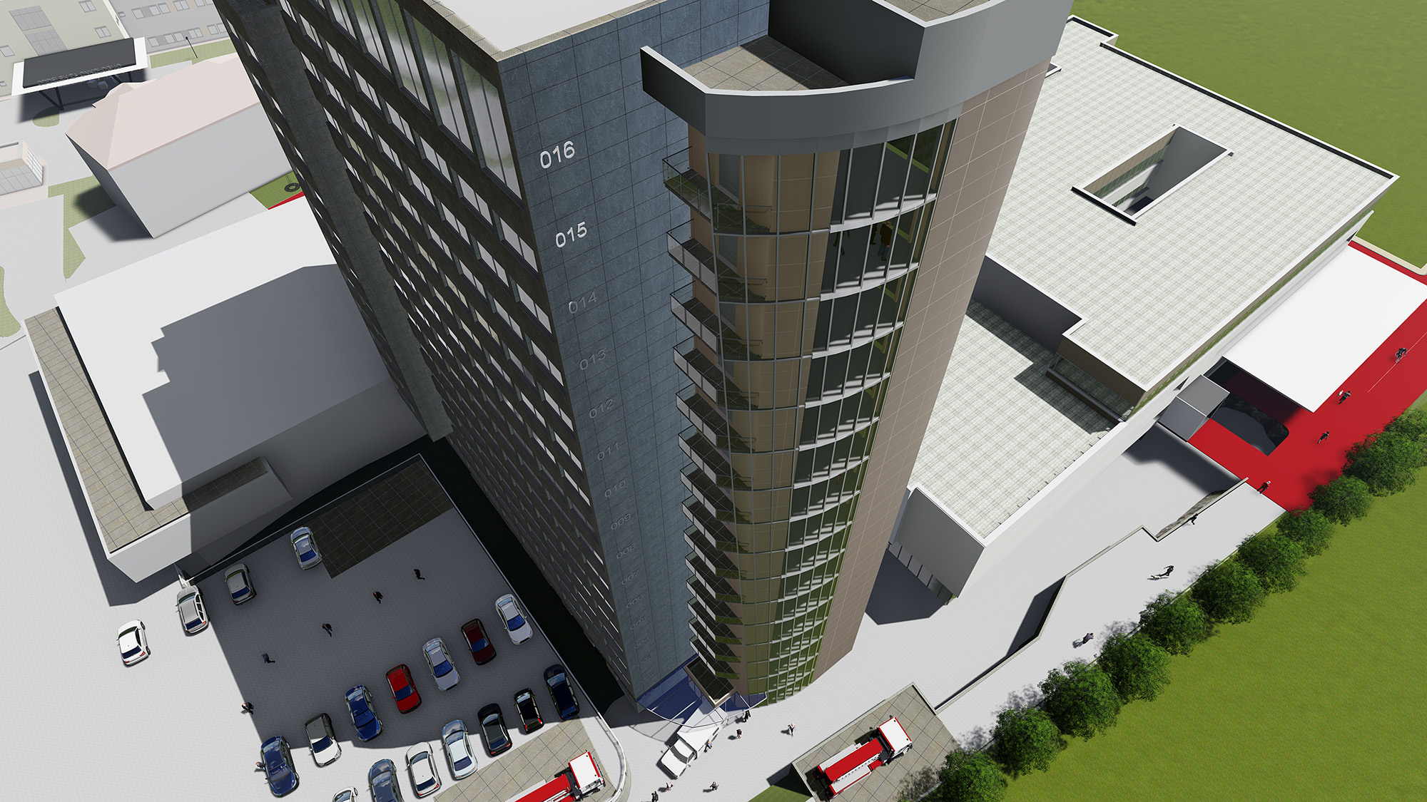 Extension to hospital tower in UKC Maribor